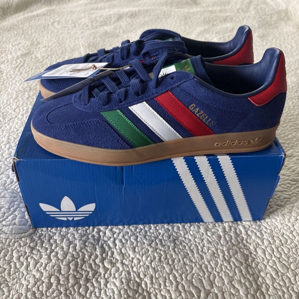 Adidas Originals Gazelle Indoor Men's 6 Shoes Fashion Sneakers Italy New in Box
